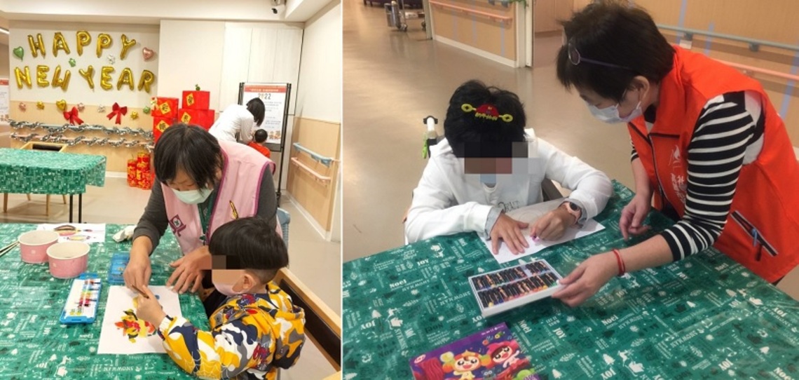 民生醫院「飛象家園」舉辦福虎生豐春聯彩繪活動 營造孩童及家園的美好回憶