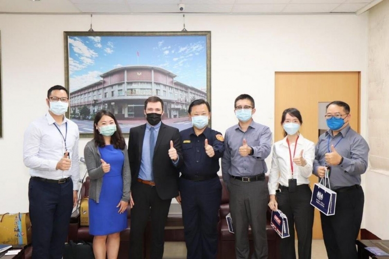 英國在台辦事處拜會屏東縣警察局長瞭解在地