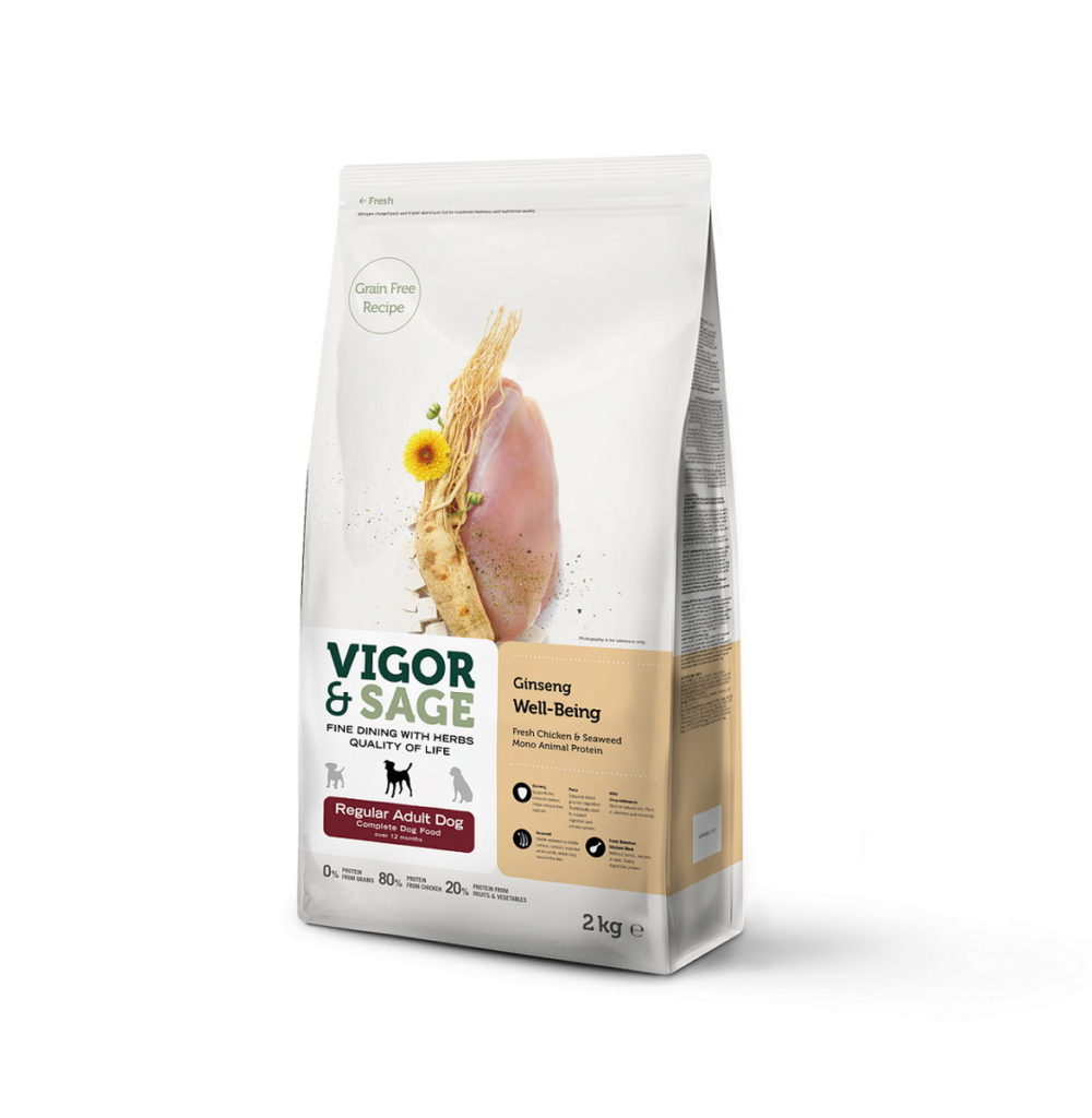 成犬飼料-人參低敏無穀健體配方狗飼料 2kg