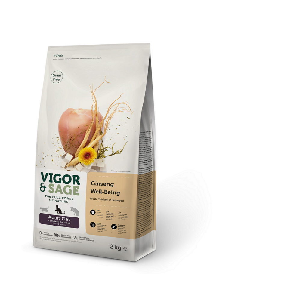 成貓飼料-人參低敏無穀健體配方貓飼料 2kg