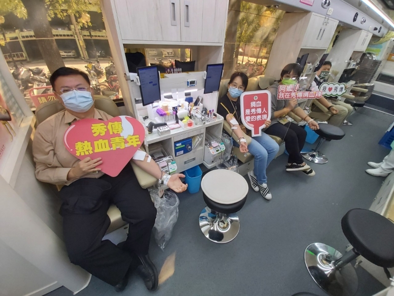 為血液庫存貢獻力量 秀傳醫護號召一起挽袖捐熱血