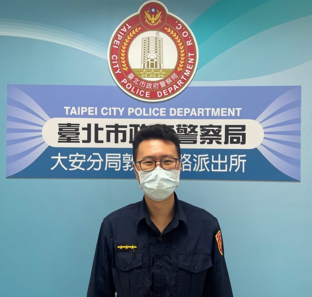 大安分局敦化南路派出所警員蔣政儒