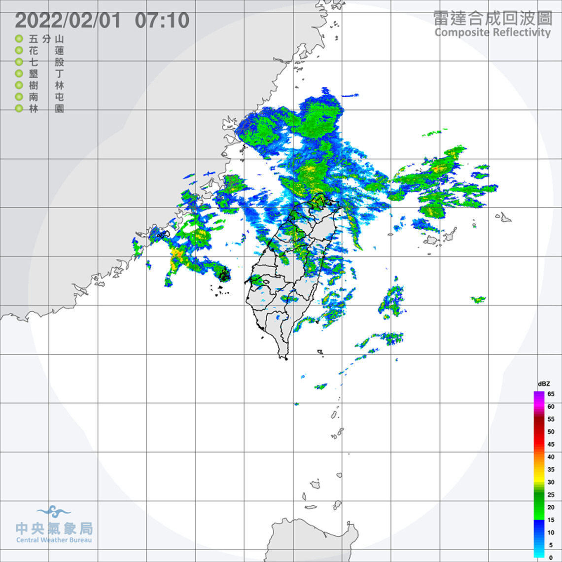 華南雲雨區東移 中部以北、東半部雲多易雨,沿海注意強陣風
