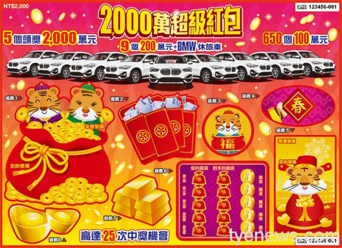 2千萬紅包又在龍潭刮出!中獎男嗨喊:財神爺還在 6 IN1110104 big 4538