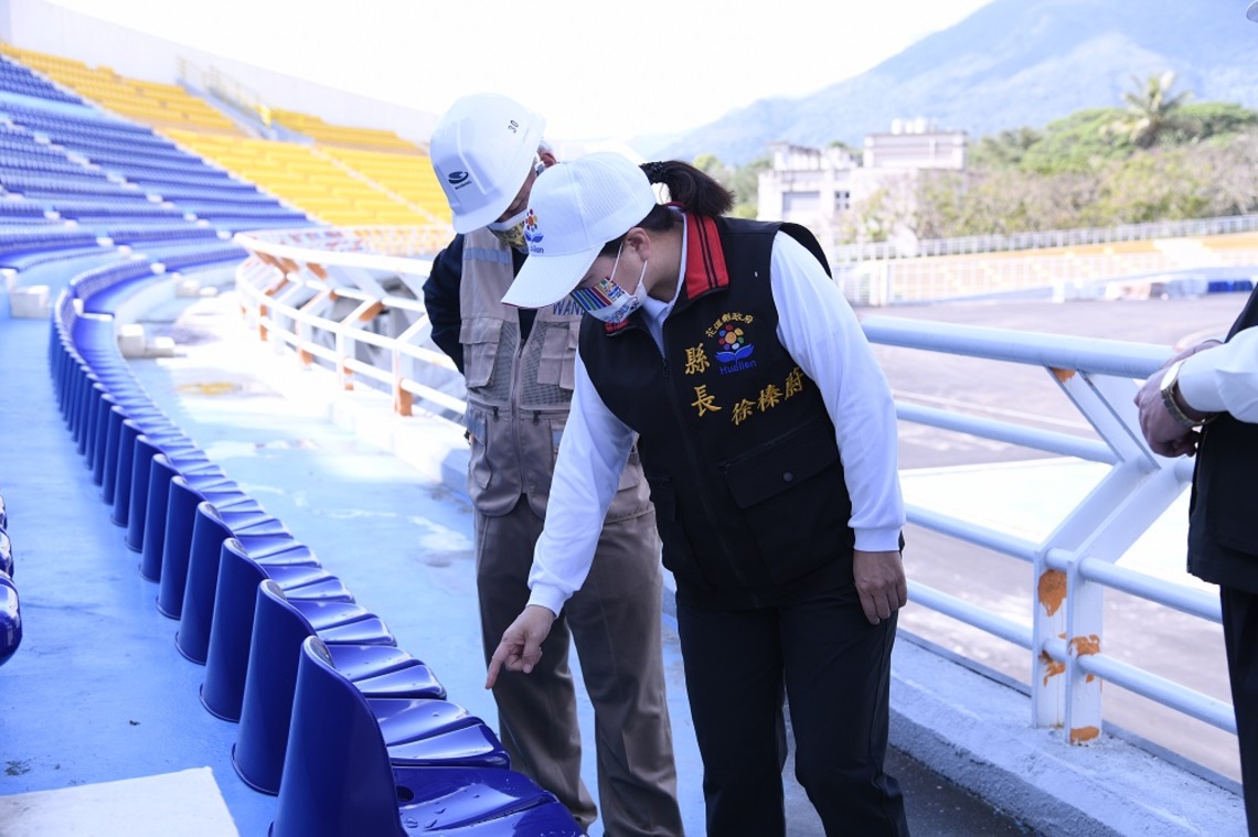 徐榛蔚會勘全中運賽事場地 讓全國選手享優質賽事體驗