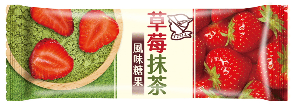 萊爾富迎接草莓季,超商獨家推出滋露草莓抹茶風味糖果,NT 15元