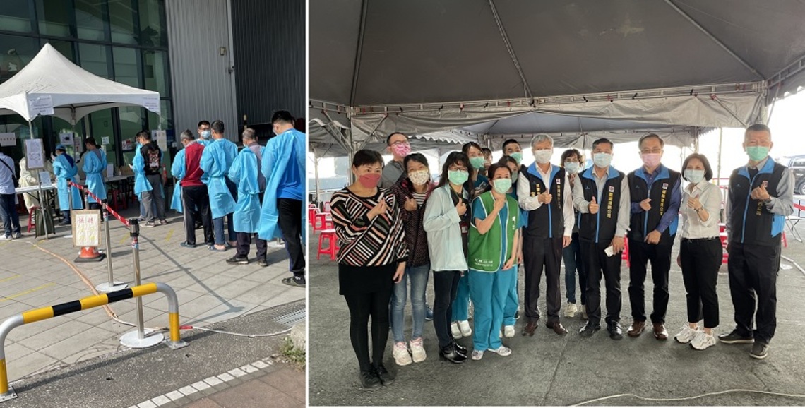 共同防堵高雄港疫情延燒 港區增設大型COVID-19疫苗接種站