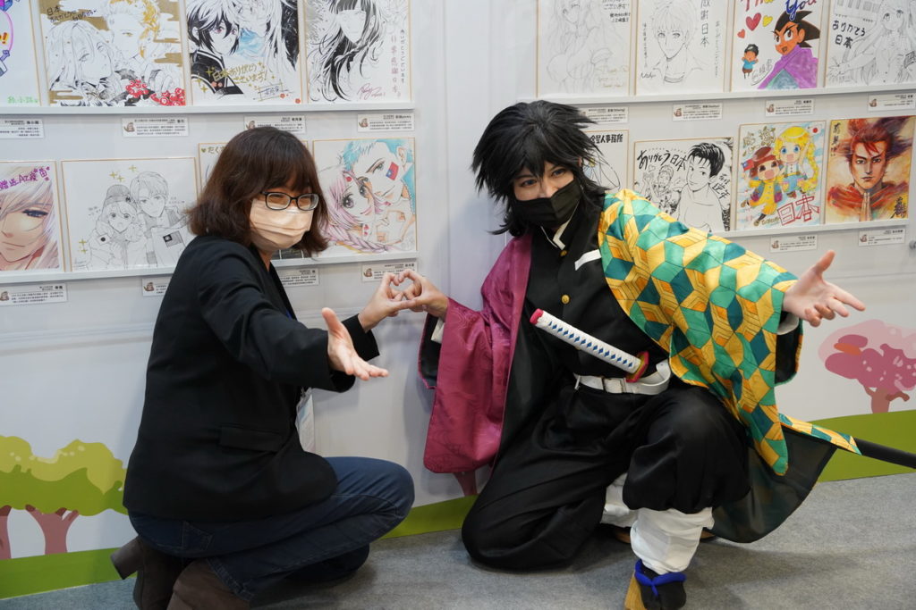 台灣知名漫畫家徐木笛老師本次也有參與台日友情簽繪展