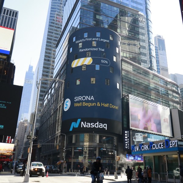 進展理想，現已完成一半！- SIRONA 隨機試驗已納入 50% 受試者