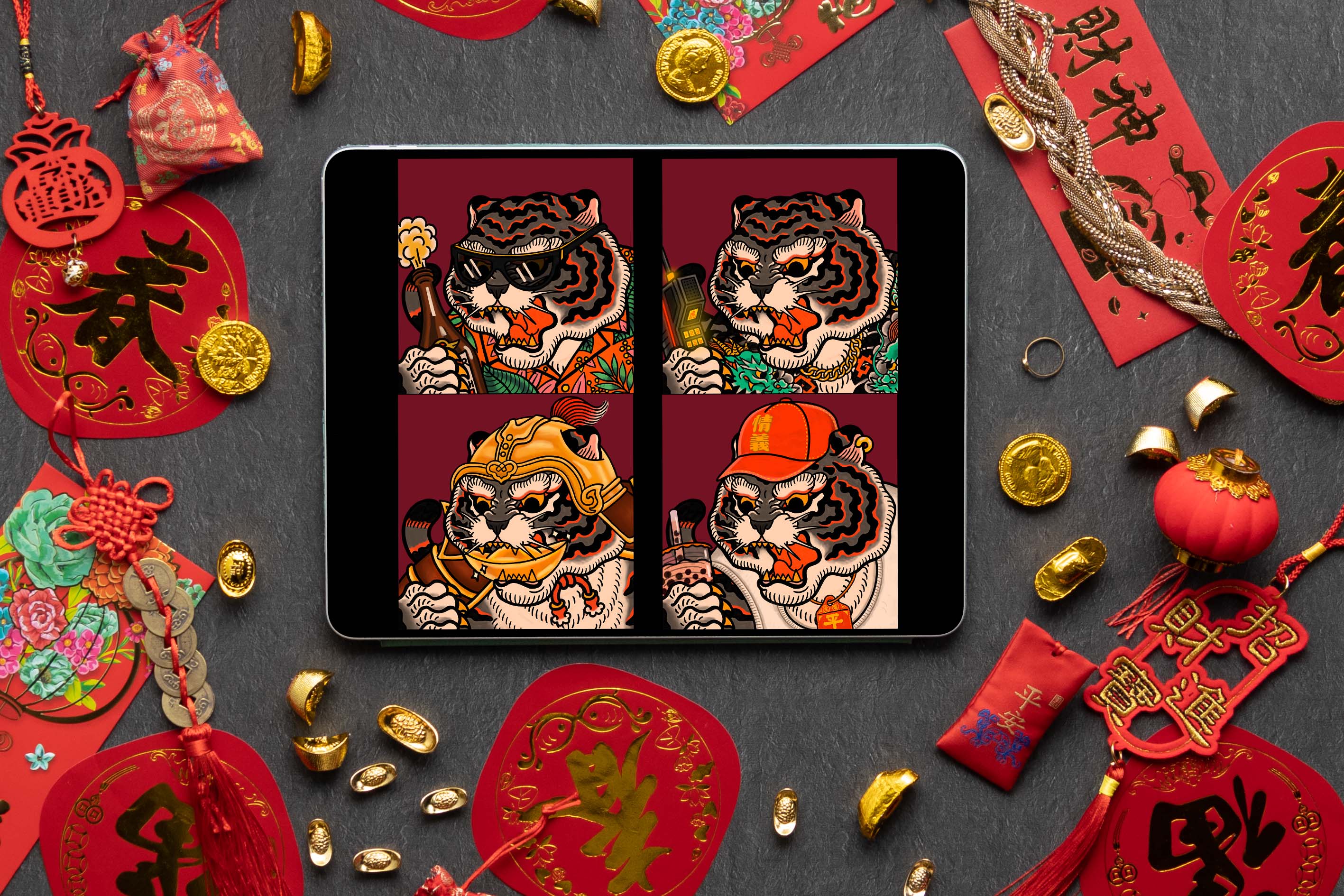 獲黑虎將軍首肯發行 奧丁丁、米珞安攜手北港武德宮推《HOYA TIGER》限量NFT
