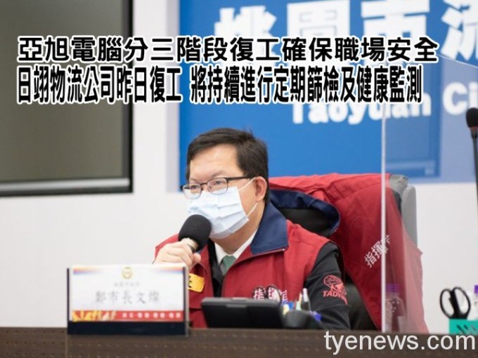 日翊物流、亞旭電腦陸續復工 持續定期篩檢及健康監測 7 20220215120654633