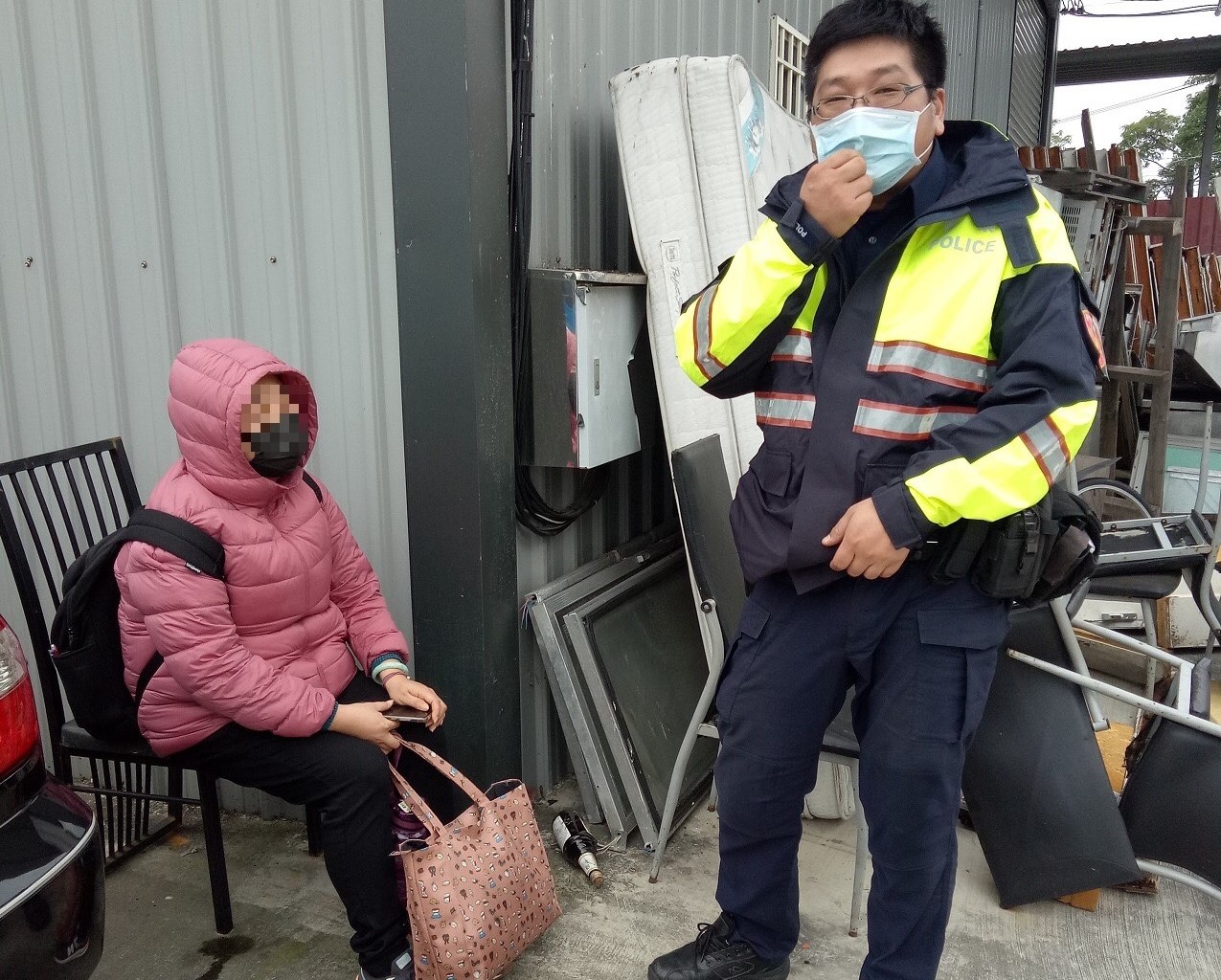 ▲蕭姓婦人與丈夫爭吵負氣意圖尋短，警方擴大搜索後尋獲     (圖/台中霧峰分局 提供)