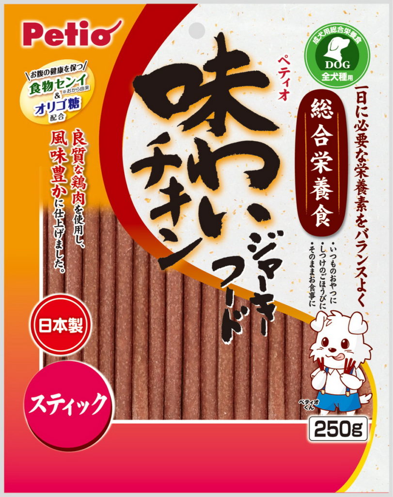 萊爾富Petio美味雞肉條(長)250g,原價165元,3月8日前於門市推129元特惠。