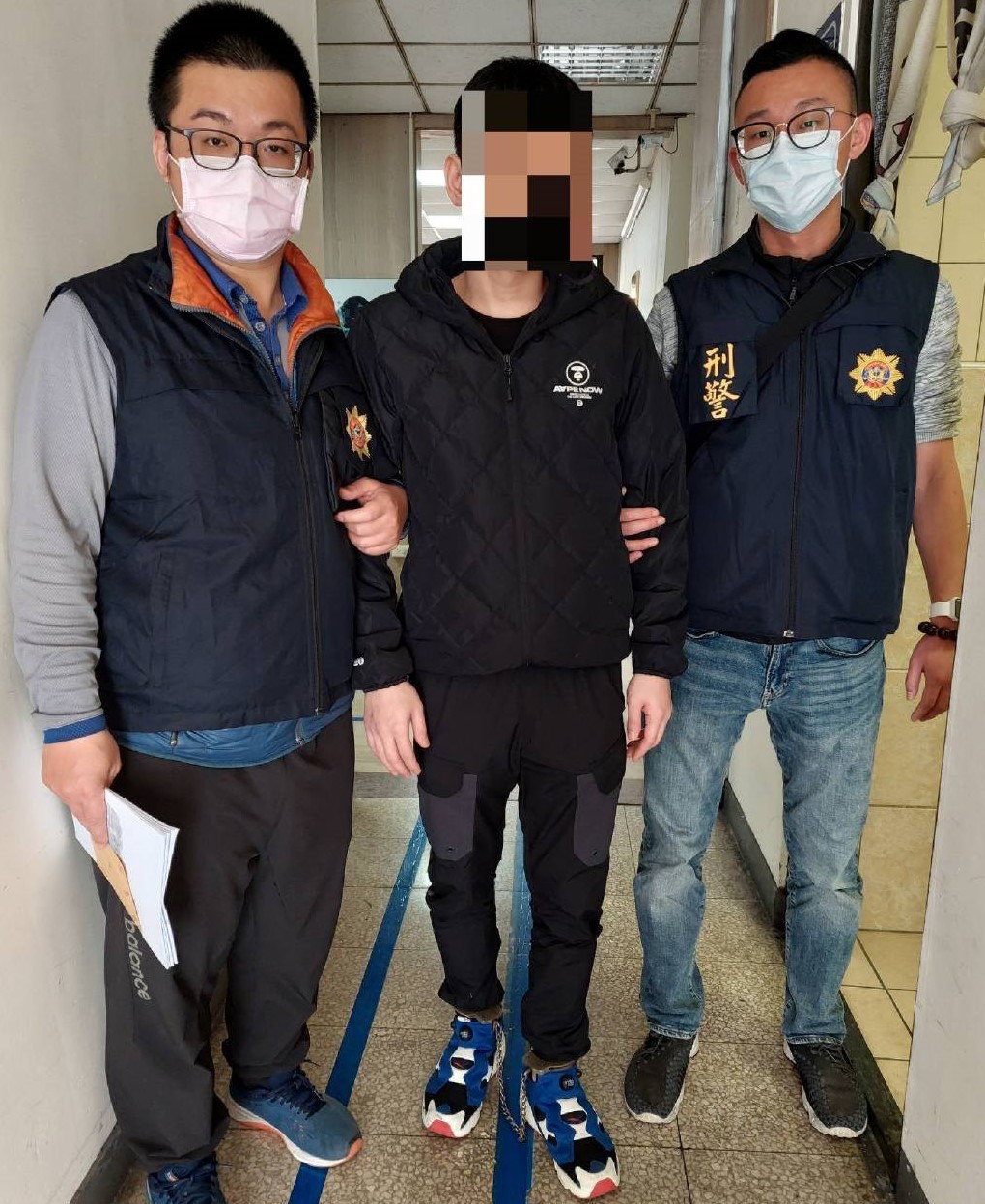 ▲彭嫌曾在電影演出「刺龍刺虎」的黑道混混，在真實社會一樣遭警方逮捕，果真「戲如人生」    (圖/台中市警察局 提供)