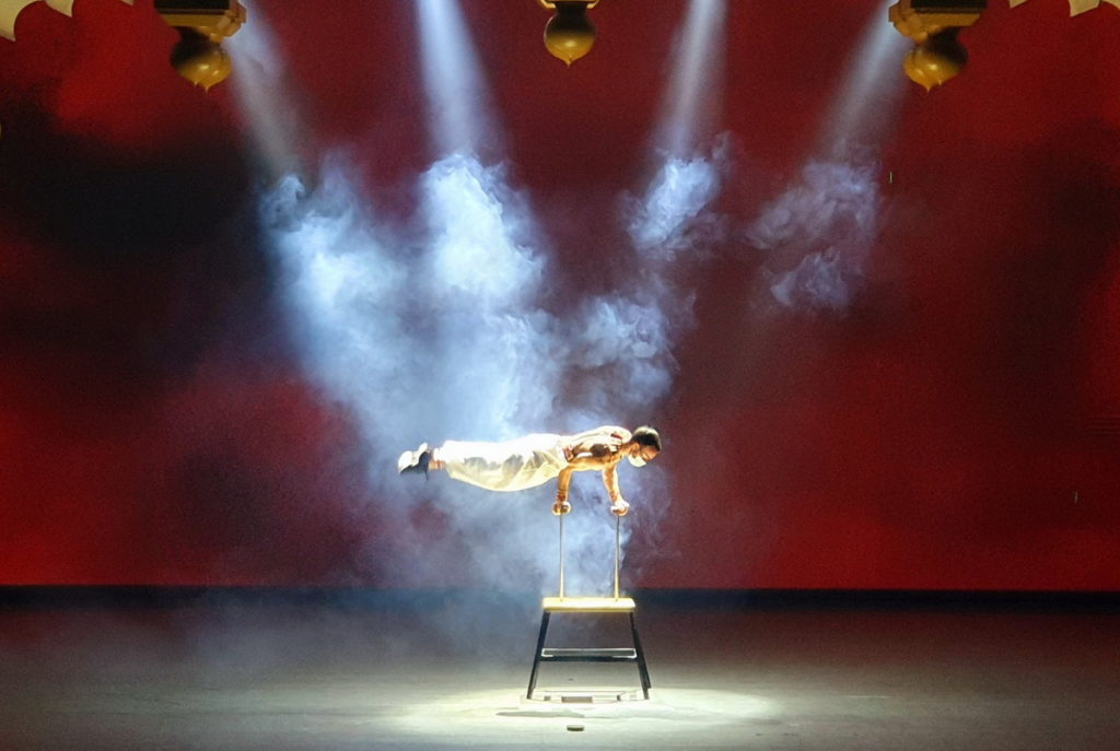 玩六福村也能走進室內魔幻劇場,欣賞各式高難度特技演出。圖 六福村提供