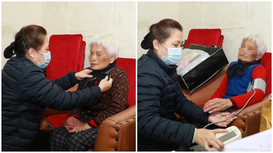 關懷獨居、老老照顧 慈濟長照中心分送禦寒物資