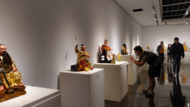 55件神像藝術件件吸睛 阿發師粧佛工藝展在彰化縣立美術館展出