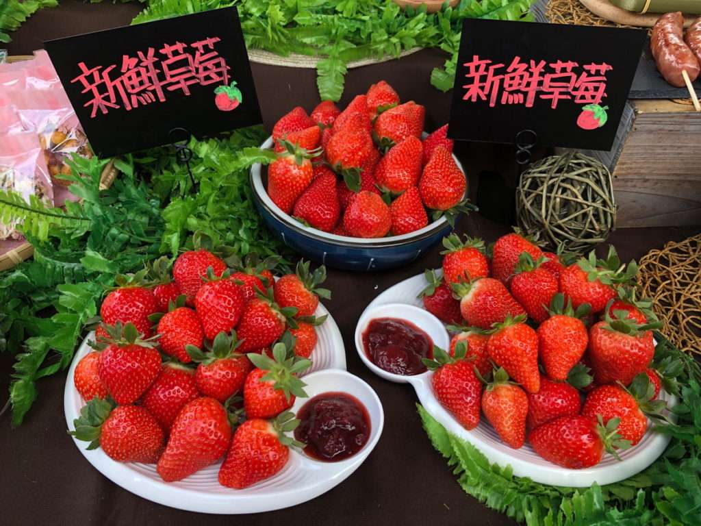 草莓已成為內湖白石湖社區的地方特色
