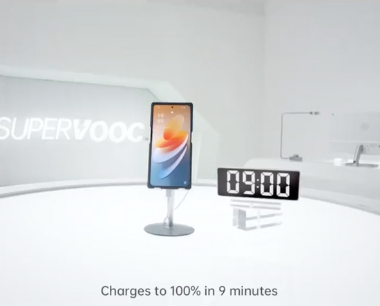 9分鐘充飽手機!Oppo發表240W SuperVOOC超級閃充技術