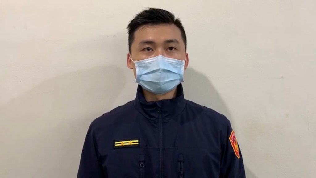 復興派出所所長謝宗益說明舉發情形
