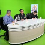 ▲豐原警分局長劉安杰偕同偵查隊長與交通組長,至豐盟有線電視臺「台中亮起來」節目受訪 (圖/台中豐原分局 提供)