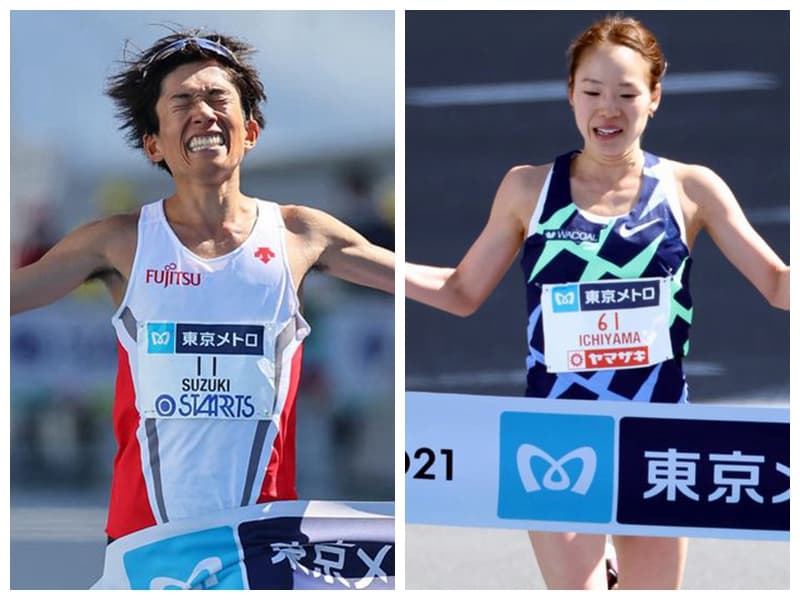 日本最速夫妻檔,鈴木健吾、一山麻緒 包辦東京馬拉松日本男女子冠軍。