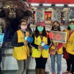 ▲豐原警分局豐原分局結合志工,於廟東復興商圈向民眾進行防詐騙宣導 (圖/台中豐原分局 提供)