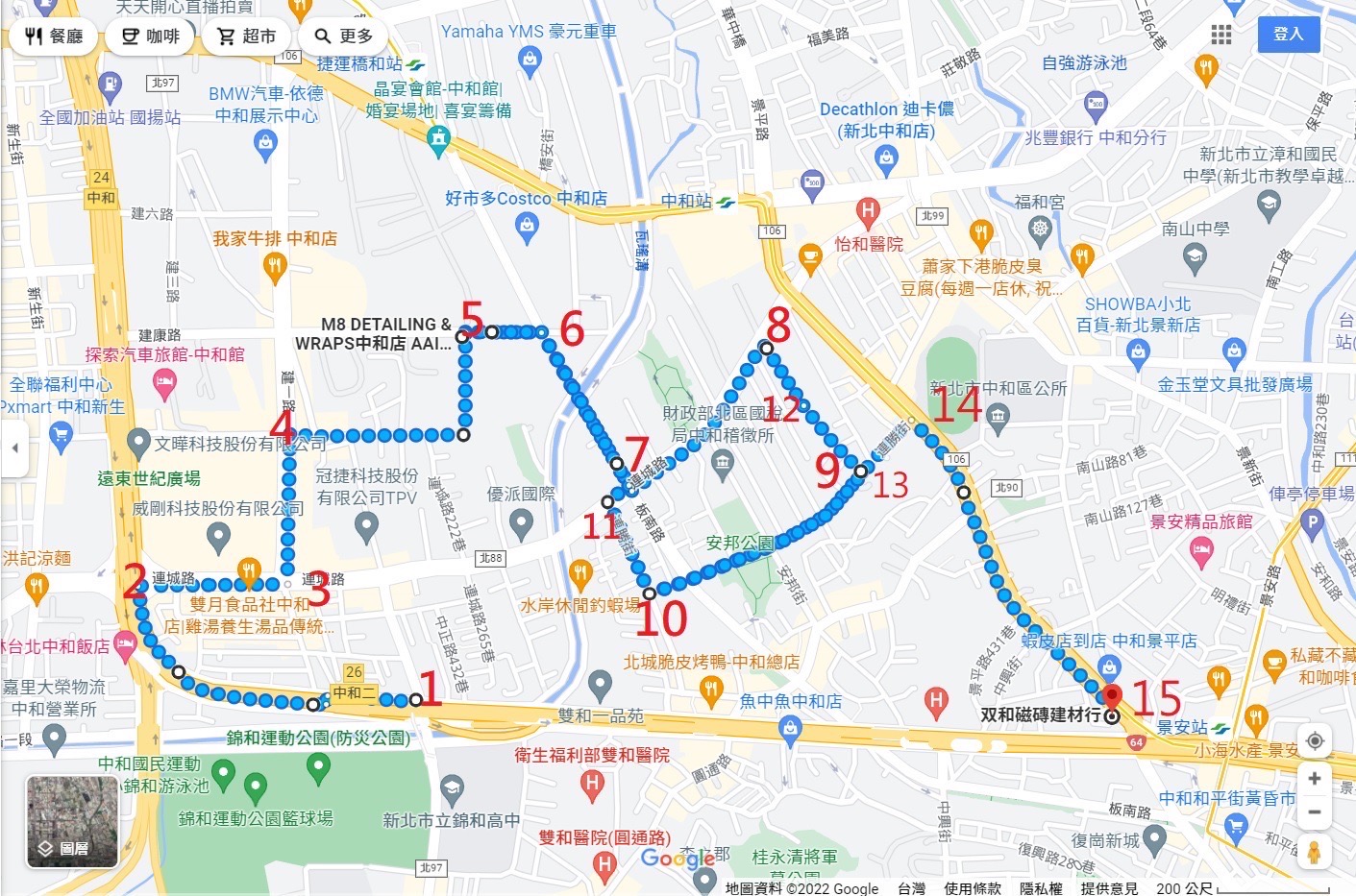 圖片說明：犯嫌駕車逃逸路線圖。（記者馬治薇翻攝）