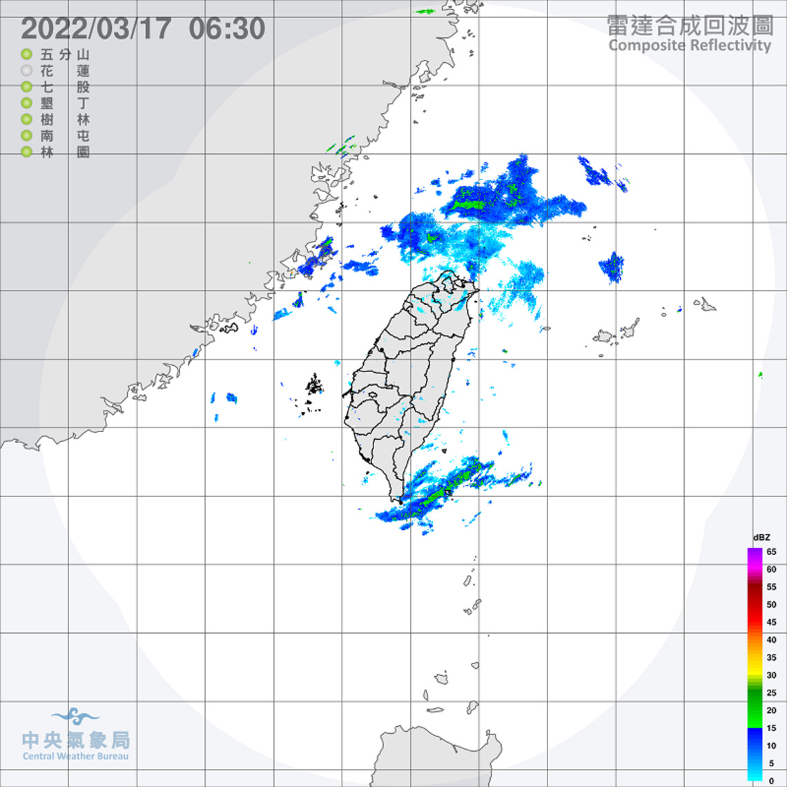 鋒面接近 白天溫暖偏熱 中部以北及東半部轉為短暫陣雨