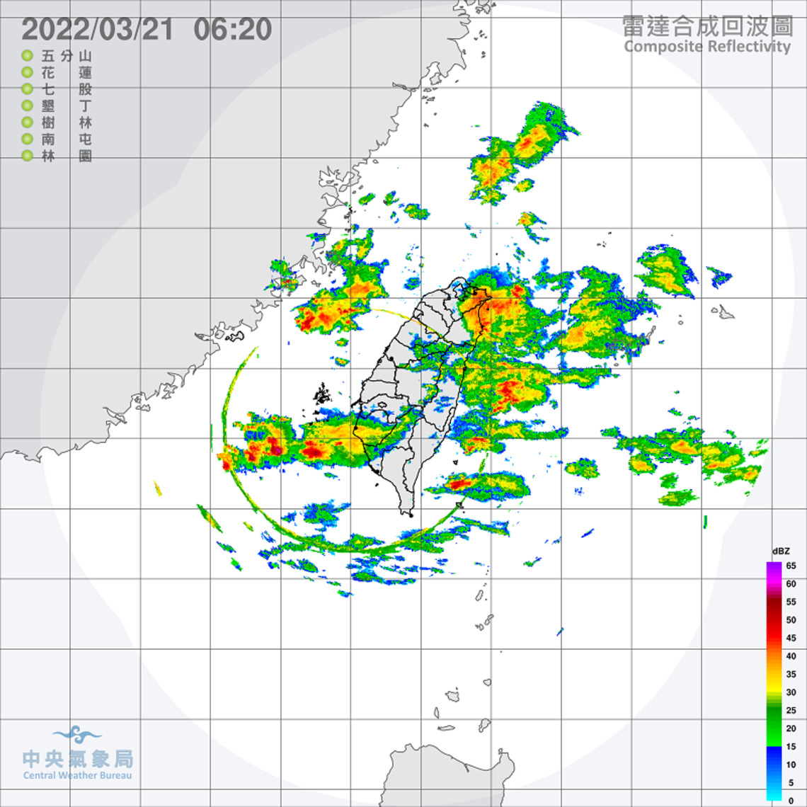 東臺雨緩西臺水氣略增 西半部金馬局部低雲霧