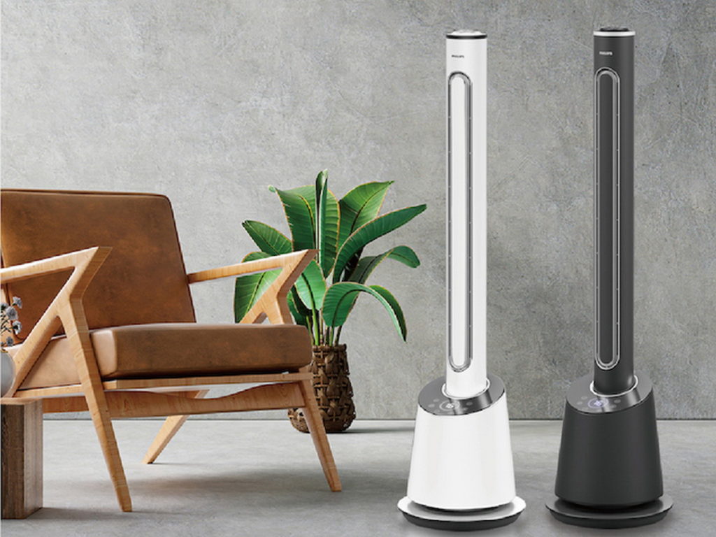 由雙全國際代理的PHILIPS DC無葉風扇系列冷暖兩用、鋁合金機身、兩倍風距,即日起嘖嘖開放預購