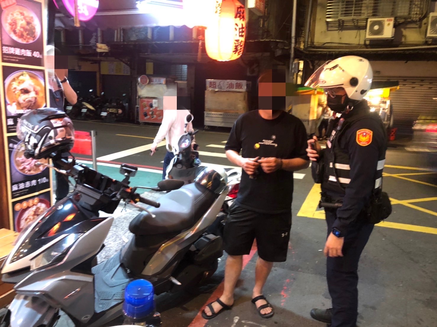 圖片說明:男子忘記停放機車地點誤以為失竊而報警。(記者馬治薇翻攝)