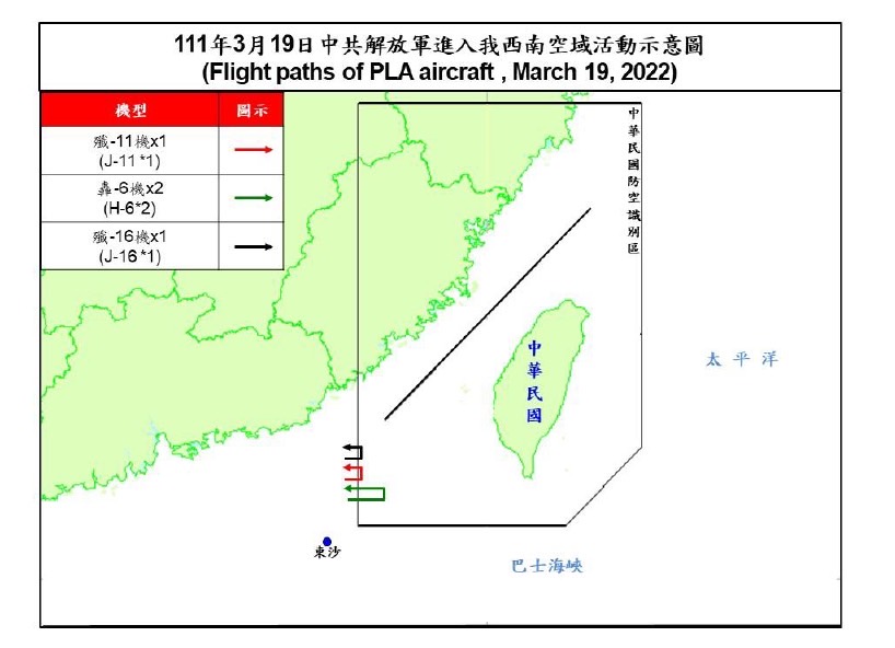 闊別7天/中共軍機2架次擾我西南空域 運八反潛機本月未現身 97 S 16039963