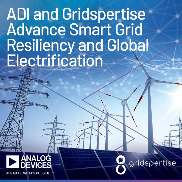 ADI及Gridspertise攜手提升全球智慧電網彈性和電氣化