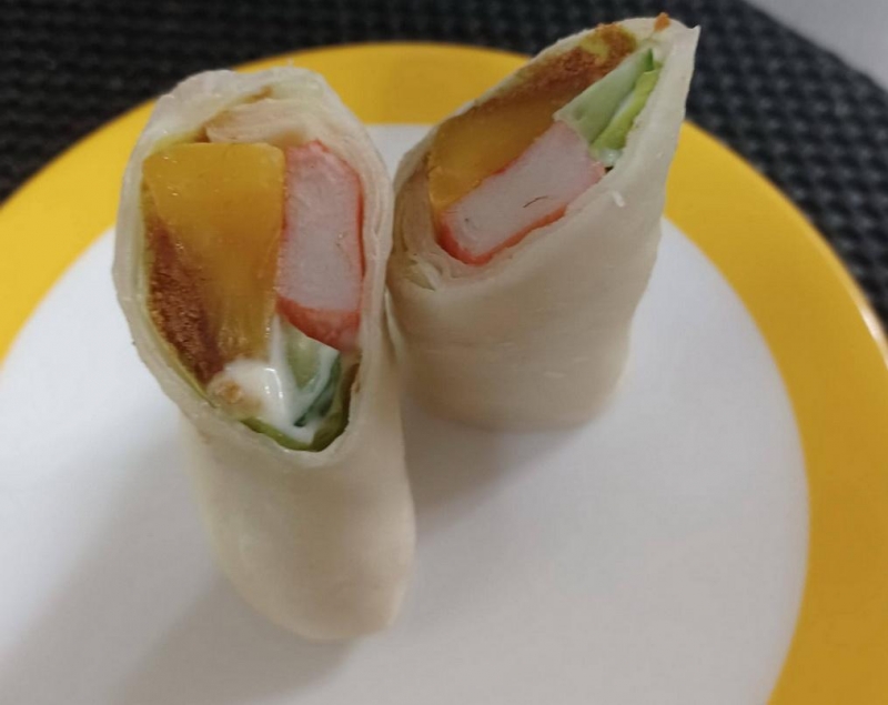 清明節吃潤餅 內餡包水果沙拉別有風味