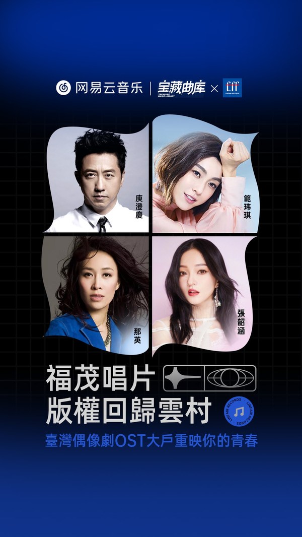 網易雲音樂與福茂唱片達成戰略合作 庾澄慶範玮琪那英張韶涵等音樂版權上線
