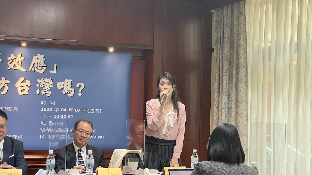 日本戰略研究論壇高級研究員廖雨詩。