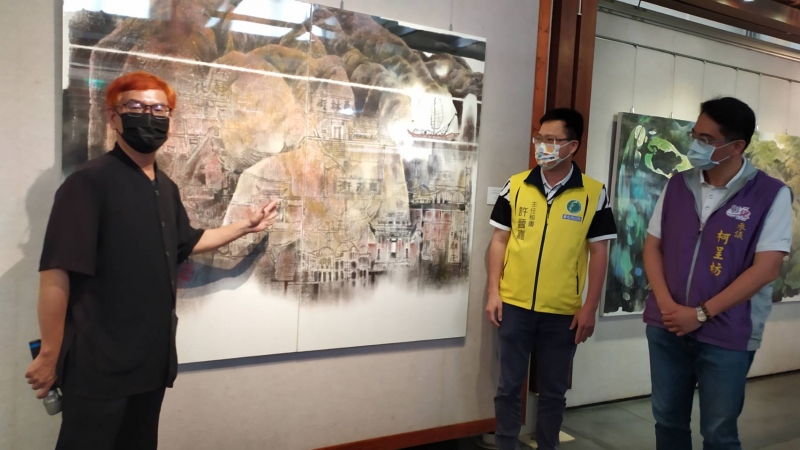 島嶼·臺灣·彰化情 莊連東彩墨創作展彰化藝術館展出