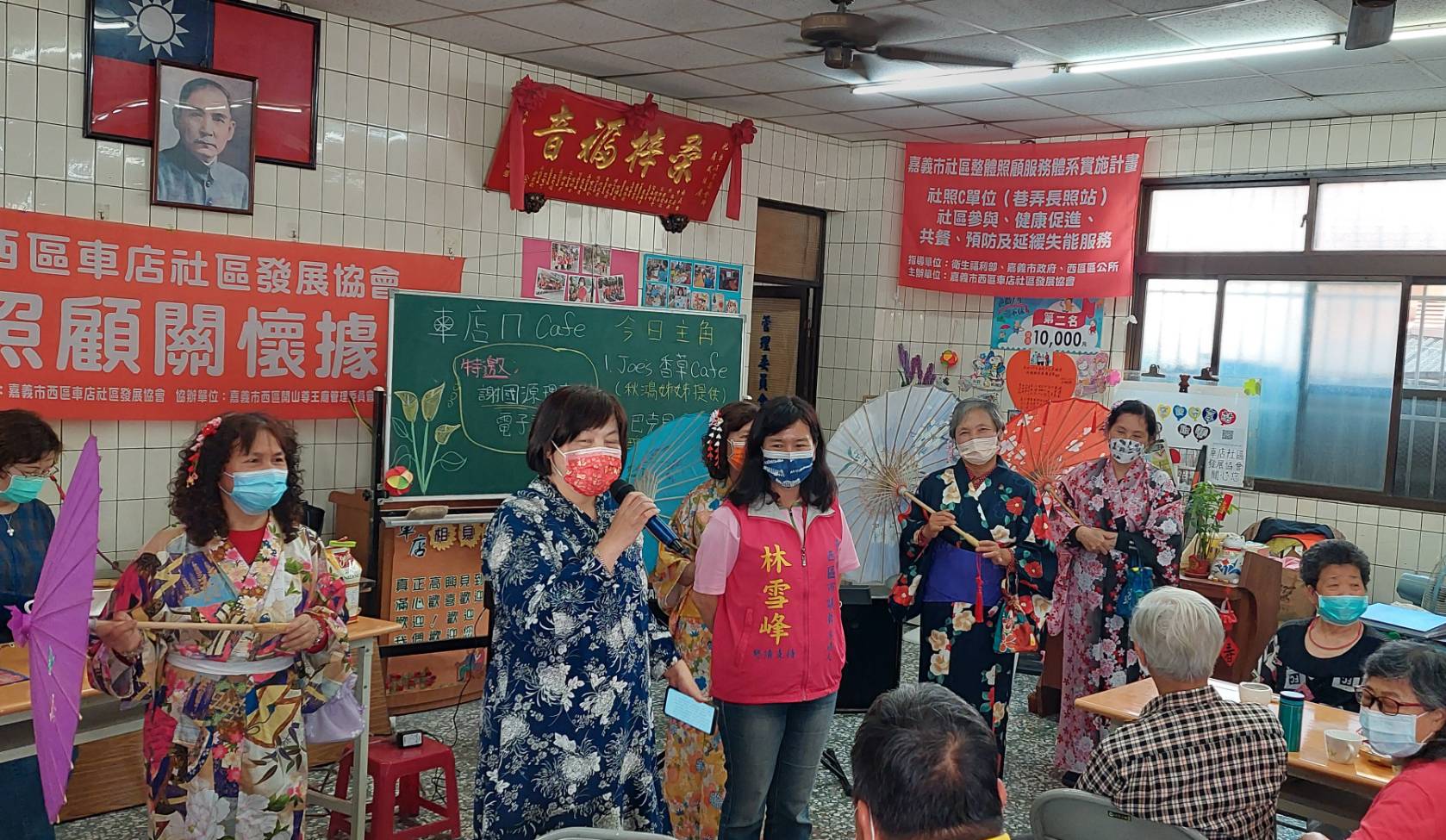 圖片說明:車店社區巷弄C站活動設計生動活潑樂齡快活。(記者劉治強攝)