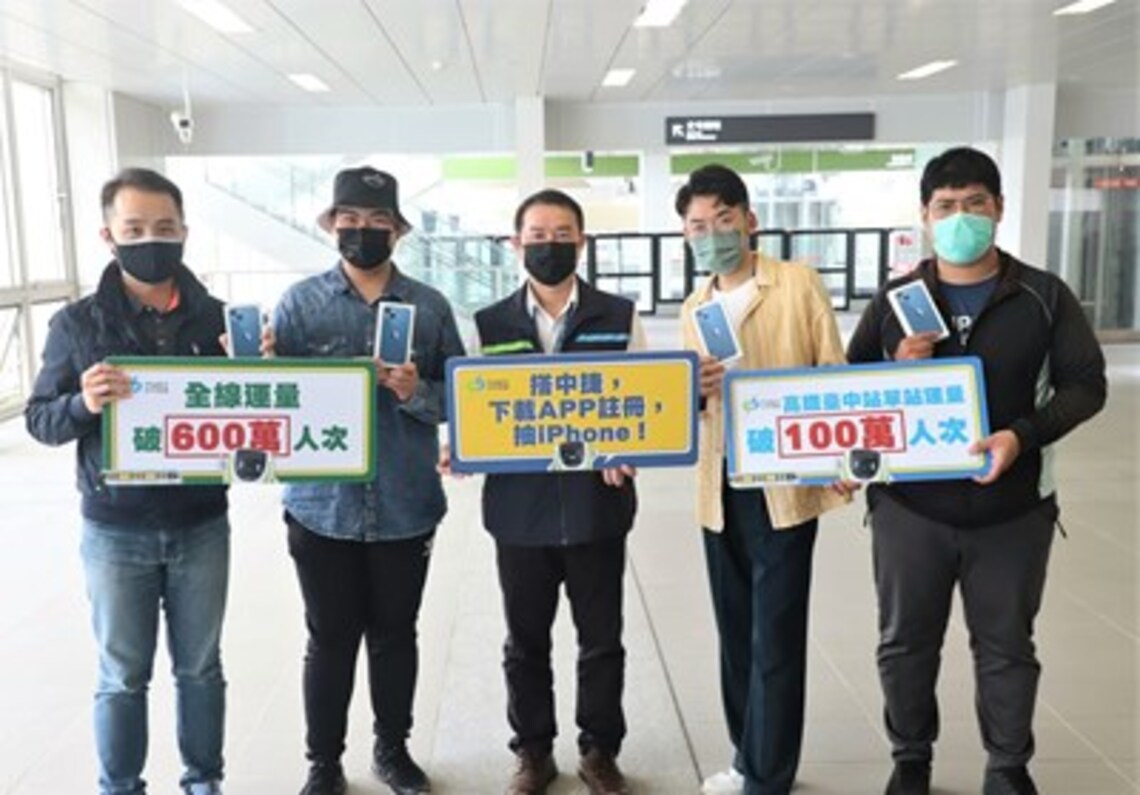 中捷運量達700萬再抽iPhone 捷粉回饋金3月破50萬創新高