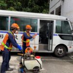 移民署臺北收容所加強防疫執行環境大清消
