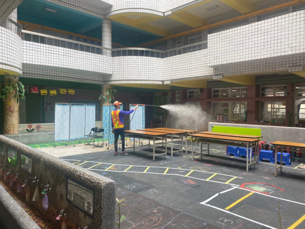 小橘子幼兒園消毒