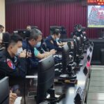▲喜迎媽祖回鑾，為遏止黑道幫派搶轎、製造事端，中市警局長蔡蒼柏特別召集分局長及刑警大隊長等一級主管召開專案會議 (圖/台中市警察局 提供)