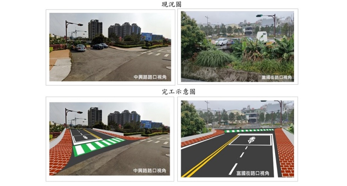 建構商業區及住宅區串聯路網 頭份市中興路至富國街路段即動工改善
