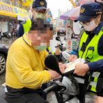 ▲大甲警自4月15日起至4月24日執行騎車未配戴安全帽取締專案,以降低交通事故傷亡 (圖/台中大甲分局 提供)