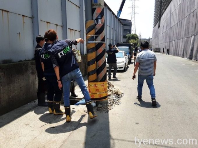 桃市環保局依空污法及廢清法規定已對業者開罰600萬元。圖:桃園環保局提供