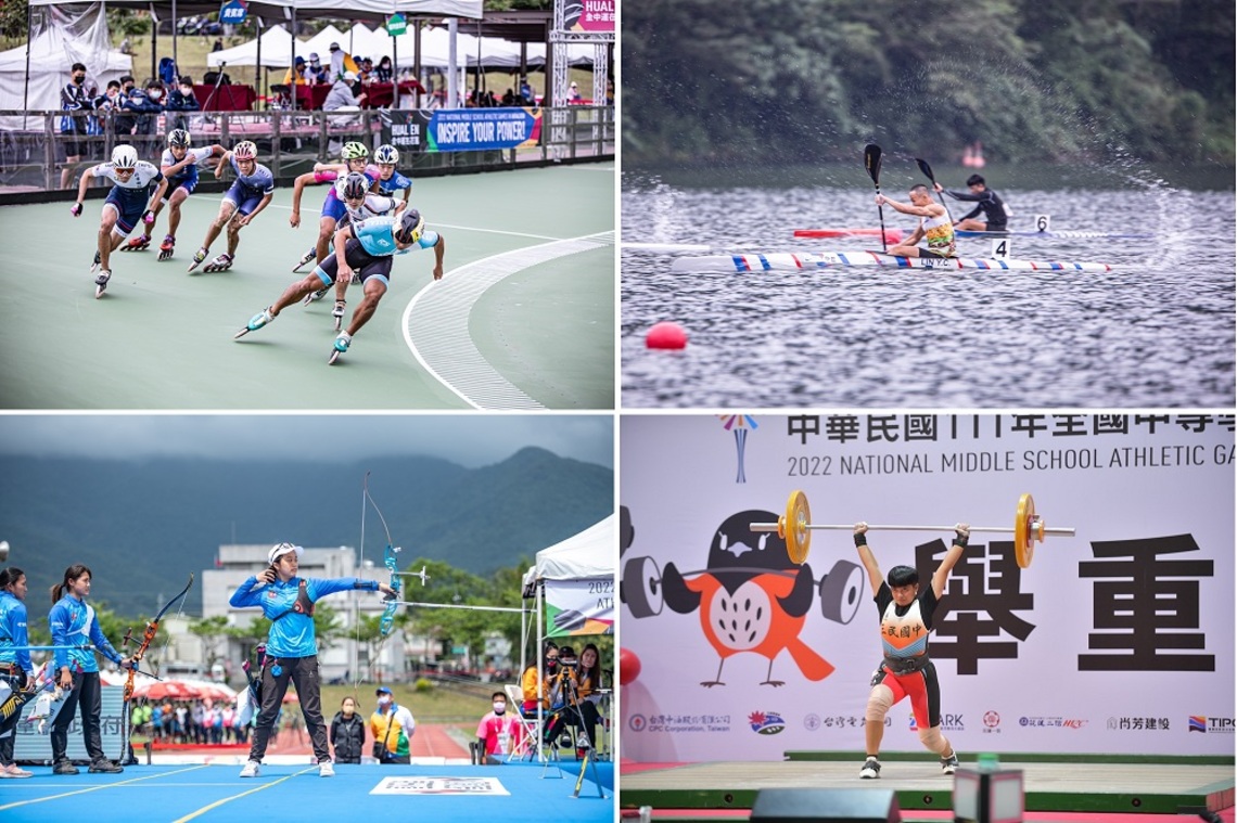 111年全中運部分項目陸續完賽 滑輪溜冰多位選手破紀錄 臺中市輕艇競速最大贏家