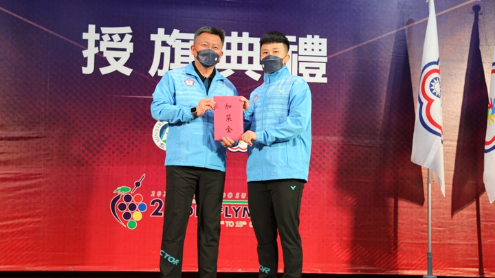 台灣好手登上聽障奧運殿堂 南卡西亞斯第24屆代表團授旗
