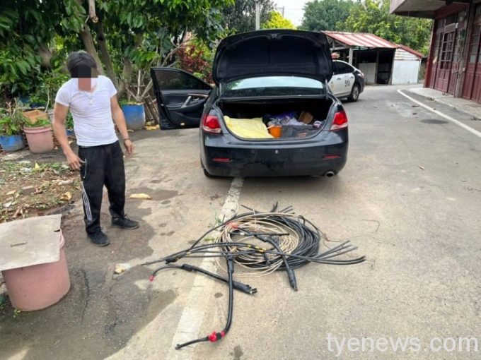 國際銅價上漲電線頻遭竊 大園警逮捕可疑男子 8 129037