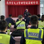 ▲豐原分局長劉安杰在慈濟宮主持行前勤教,慰勉同仁辛勞 (圖/台中豐原分局 提供)